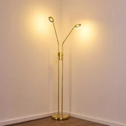 Hofstein Gulkana Stehleuchte LED Gold, 2-flammig -LED Leuchten Verkäufe 2022 gulkana stehleuchte h3308790 15