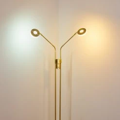 Hofstein Gulkana Stehleuchte LED Gold, 2-flammig -LED Leuchten Verkäufe 2022 gulkana stehleuchte h3308790 8