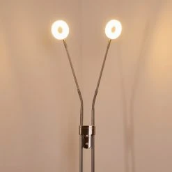 Hofstein Gulkana Stehleuchte LED Nickel-Matt, 2-flammig -LED Leuchten Verkäufe 2022 gulkana stehleuchte h3357880 6