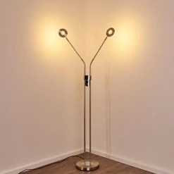 Hofstein Gulkana Stehleuchte LED Nickel-Matt, 2-flammig -LED Leuchten Verkäufe 2022 gulkana stehleuchte h3357880 9