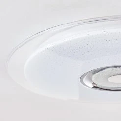 Hofstein Haderup Deckenleuchte LED Chrom, Wei&szlig;, 1-flammig, Fernbedienung -LED Leuchten Verkäufe 2022 haderup deckenleuchte h3169421 do1 13