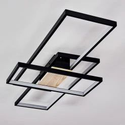 Hofstein Hagenberg Deckenleuchte LED Schwarz, Holz hell, 1-flammig -LED Leuchten Verkäufe 2022 hagenberg deckenleuchte h3312254 5
