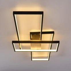 Hofstein Hagenberg Deckenleuchte LED Schwarz, Holz hell, 1-flammig -LED Leuchten Verkäufe 2022 hagenberg deckenleuchte h3312254 7