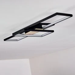 Hofstein Hagenberg Deckenleuchte LED Schwarz, Holz hell, 1-flammig -LED Leuchten Verkäufe 2022 hagenberg deckenleuchte h3312254 9