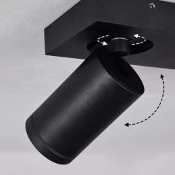 Hofstein Hakamken Deckenleuchte LED Schwarz, 2-flammig -LED Leuchten Verkäufe 2022 hakamken deckenleuchte h3438503 5