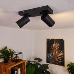 Hofstein Hakamken Deckenleuchte LED Schwarz, 2-flammig -LED Leuchten Verkäufe 2022 hakamken deckenleuchte h3438503 8