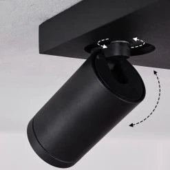 Hofstein Hakamken Deckenleuchte LED Schwarz, 4-flammig -LED Leuchten Verkäufe 2022 hakamken deckenleuchte h3438510 5