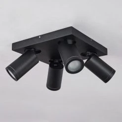 Hofstein Hakamken Deckenleuchte LED Schwarz, 4-flammig -LED Leuchten Verkäufe 2022 hakamken deckenleuchte h3438510 7