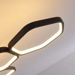 Hofstein Halmstad Deckenleuchte LED Schwarz, 1-flammig -LED Leuchten Verkäufe 2022 halmstad deckenleuchte h3308332 13