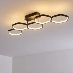 Hofstein Halmstad Deckenleuchte LED Schwarz, 1-flammig -LED Leuchten Verkäufe 2022 halmstad deckenleuchte h3308332 17