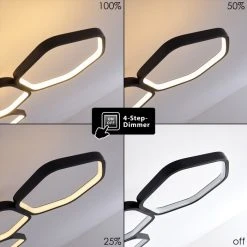 Hofstein Halmstad Deckenleuchte LED Schwarz, 1-flammig -LED Leuchten Verkäufe 2022 halmstad deckenleuchte h3308332 3