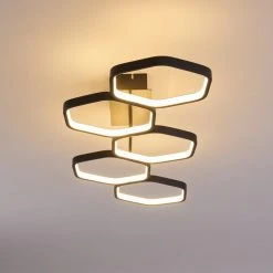 Hofstein Halmstad Deckenleuchte LED Schwarz, 1-flammig -LED Leuchten Verkäufe 2022 halmstad deckenleuchte h3308332 6