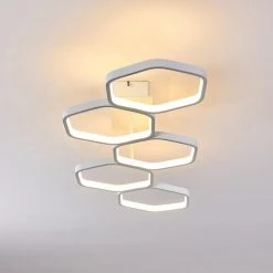 Hofstein Halmstad Deckenleuchte LED Wei&szlig;, 1-flammig -LED Leuchten Verkäufe 2022 halmstad deckenleuchte h3308356 6