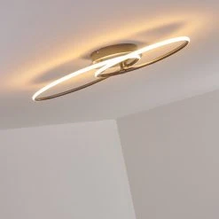 Hofstein Harpeth Deckenleuchte LED Nickel-Matt, 1-flammig -LED Leuchten Verkäufe 2022 harpeth deckenleuchte h3311653 10