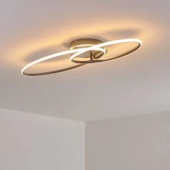 Hofstein Harpeth Deckenleuchte LED Nickel-Matt, 1-flammig -LED Leuchten Verkäufe 2022 harpeth deckenleuchte h3311653 11