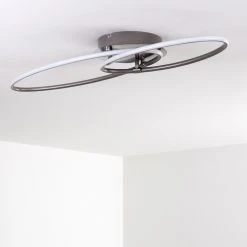 Hofstein Harpeth Deckenleuchte LED Nickel-Matt, 1-flammig -LED Leuchten Verkäufe 2022 harpeth deckenleuchte h3311653 3