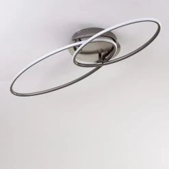 Hofstein Harpeth Deckenleuchte LED Nickel-Matt, 1-flammig -LED Leuchten Verkäufe 2022 harpeth deckenleuchte h3311653 7