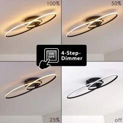 Hofstein Harpeth Deckenleuchte LED Schwarz, 1-flammig -LED Leuchten Verkäufe 2022 harpeth deckenleuchte h3311677 4