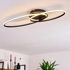 Hofstein Harpeth Deckenleuchte LED Schwarz, 1-flammig, Fernbedienung -LED Leuchten Verkäufe 2022 harpeth deckenleuchte h3375341 6