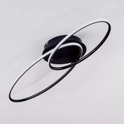 Hofstein Harpeth Deckenleuchte LED Schwarz, 1-flammig, Fernbedienung -LED Leuchten Verkäufe 2022 harpeth deckenleuchte h3375341 7