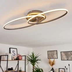 Hofstein Harpeth Deckenleuchte LED Nickel-Matt, 1-flammig -LED Leuchten Verkäufe 2022 harpeth deckenleuchte h3383049 6