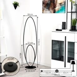 Hofstein Harpeth Stehleuchte LED Schwarz, 1-flammig -LED Leuchten Verkäufe 2022 harpeth stehleuchte h3375075 3