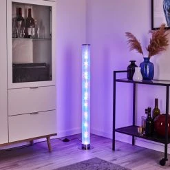 Hofstein Hatara Stehleuchte LED Chrom, 1-flammig, Fernbedienung, Farbwechsler -LED Leuchten Verkäufe 2022 hatara stehleuchte h3394960 8