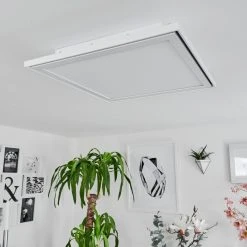 Hofstein Haumonia Deckenpanel LED Wei&szlig;, 2-flammig, Fernbedienung, Farbwechsler -LED Leuchten Verkäufe 2022 haumonia deckenpanel h3562635 4