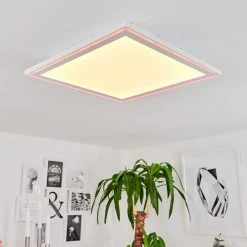 Hofstein Haumonia Deckenpanel LED Wei&szlig;, 2-flammig, Fernbedienung, Farbwechsler -LED Leuchten Verkäufe 2022 haumonia deckenpanel h3562659 10