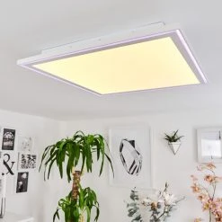 Hofstein Haumonia Deckenpanel LED Wei&szlig;, 2-flammig, Fernbedienung, Farbwechsler -LED Leuchten Verkäufe 2022 haumonia deckenpanel h3562659 6