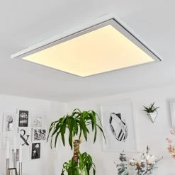 Hofstein Haumonia Deckenpanel LED Wei&szlig;, 2-flammig, Fernbedienung, Farbwechsler -LED Leuchten Verkäufe 2022 haumonia deckenpanel h3562659 8