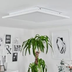 Hofstein Haumonia Deckenpanel LED Wei&szlig;, 2-flammig, Fernbedienung, Farbwechsler -LED Leuchten Verkäufe 2022 haumonia deckenpanel h3562659 9