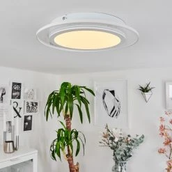 Hofstein Haumonia Deckenpanel LED Wei&szlig;, 2-flammig, Fernbedienung, Farbwechsler -LED Leuchten Verkäufe 2022 haumonia deckenpanel h3562673 8