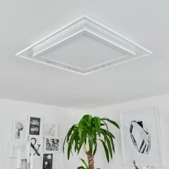 Hofstein Haumonia Deckenpanel LED Wei&szlig;, 2-flammig, Fernbedienung, Farbwechsler -LED Leuchten Verkäufe 2022 haumonia deckenpanel h3562697 4