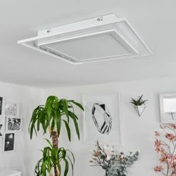 Hofstein Haumonia Deckenpanel LED Wei&szlig;, 2-flammig, Fernbedienung, Farbwechsler -LED Leuchten Verkäufe 2022 haumonia deckenpanel h3562697 9