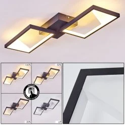 Hofstein Haya Deckenleuchte LED Schwarz, 2-flammig