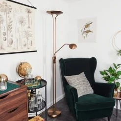 Hofstein Heuru Deckenfluter LED Bronze, 2-flammig -LED Leuchten Verkäufe 2022 heuru deckenfluter h3457047 11