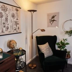 Hofstein Heuru Deckenfluter LED Bronze, 2-flammig -LED Leuchten Verkäufe 2022 heuru deckenfluter h3457047 6