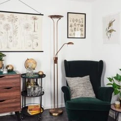 Hofstein Heuru Deckenfluter LED Bronze, 2-flammig -LED Leuchten Verkäufe 2022 heuru deckenfluter h3457047 9