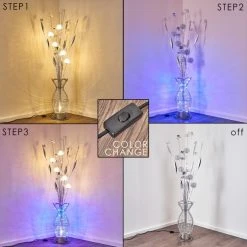 Hofstein Holar Stehleuchte LED Chrom, 6-flammig, Farbwechsler -LED Leuchten Verkäufe 2022 holar stehleuchte h3162453 do1 5