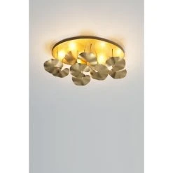 Holländer CONTROVERSIA Deckenleuchte LED Gold, 10-flammig