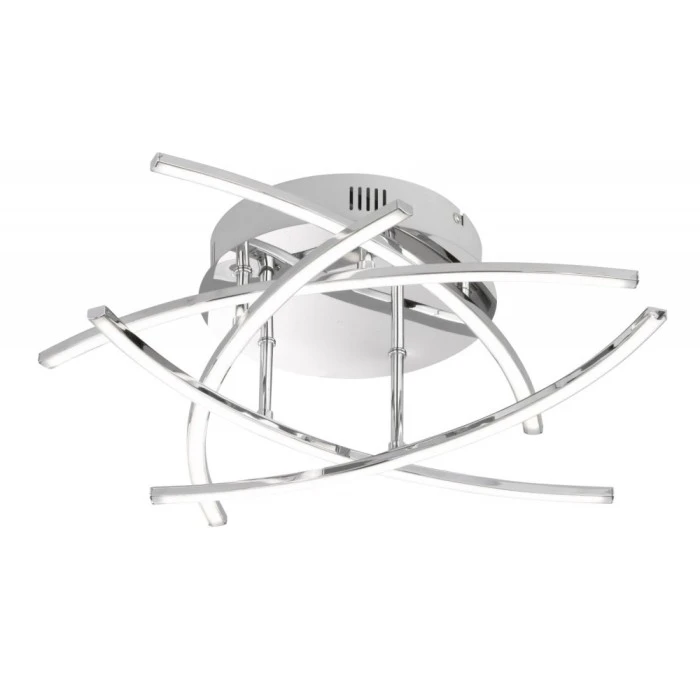 Honsel Leuchten Honsel Cross Deckenleuchte LED Chrom, 5-flammig 3 Honsel Leuchten Honsel Cross Deckenleuchte LED Chrom, 5-flammig – Bild 3