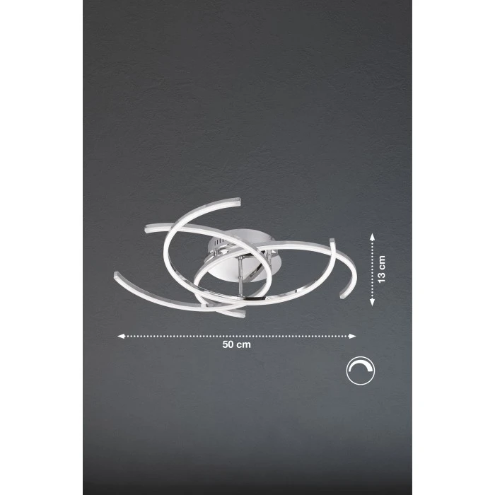 Honsel Leuchten Honsel Visby Deckenleuchte LED Chrom, 3-flammig 3 Honsel Leuchten Honsel Visby Deckenleuchte LED Chrom, 3-flammig – Bild 3