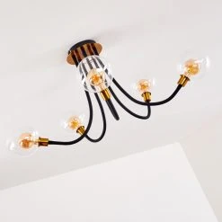 Hofstein Hovslund Deckenleuchte LED Schwarz, Gold, 5-flammig -LED Leuchten Verkäufe 2022 hovslund deckenleuchte h3345023 9