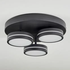 Hofstein Huallilemu Deckenleuchte LED Schwarz, 3-flammig -LED Leuchten Verkäufe 2022 huallilemu deckenleuchte h3582701 7