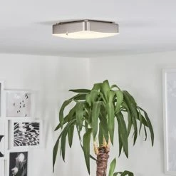 Hofstein Hutton Deckenleuchte LED Nickel-Matt, 1-flammig -LED Leuchten Verkäufe 2022 hutton deckenleuchte h3550434 12