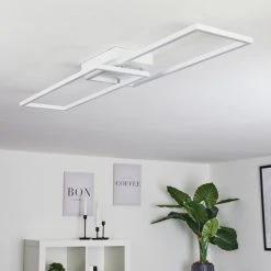 Hofstein Hyacinthe Deckenleuchte LED Chrom, Wei&szlig;, 1-flammig -LED Leuchten Verkäufe 2022 hyacinthe deckenleuchte h3457122 11