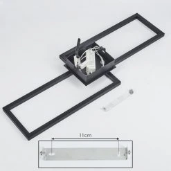 Hofstein Hyacinthe Deckenleuchte LED Chrom, Schwarz, 1-flammig -LED Leuchten Verkäufe 2022 hyacinthe deckenleuchte h3457177 4