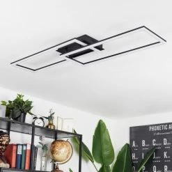 Hofstein Hyacinthe Deckenleuchte LED Schwarz, 1-flammig, Fernbedienung -LED Leuchten Verkäufe 2022 hyacinthe deckenleuchte h3651735 9