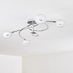 Hofstein Ibex Spirale Deckenleuchte LED Chrom, 5-flammig -LED Leuchten Verkäufe 2022 ibex spirale deckenleuchte h3270028 do1 12